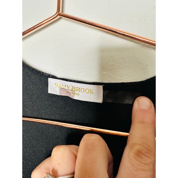 RAMY BROOK Multicolor Metallic A-Line Long Sleeves Elise Vincy Dress Size Small - Picture 12 of 16